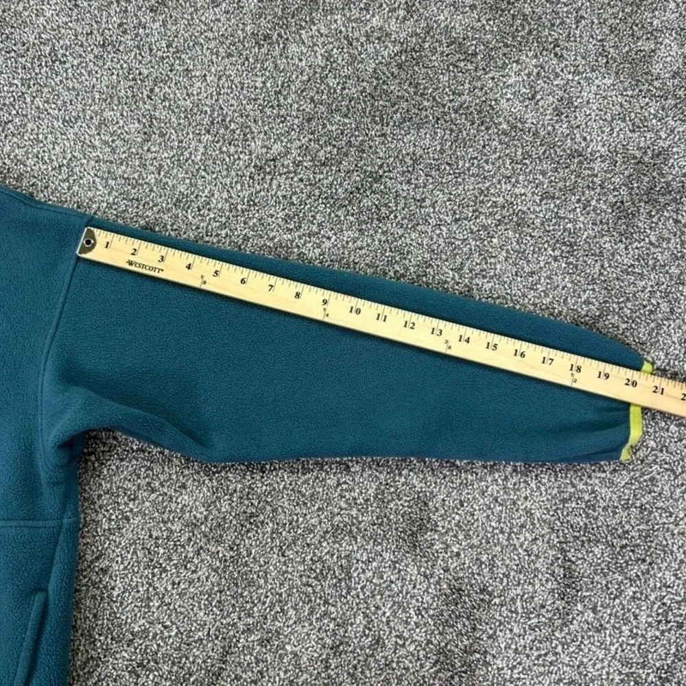 Patagonia Kids Synchilla Marsupial Boys XL 1/4 Zip Fleece‎ Pullover Green Yellow
